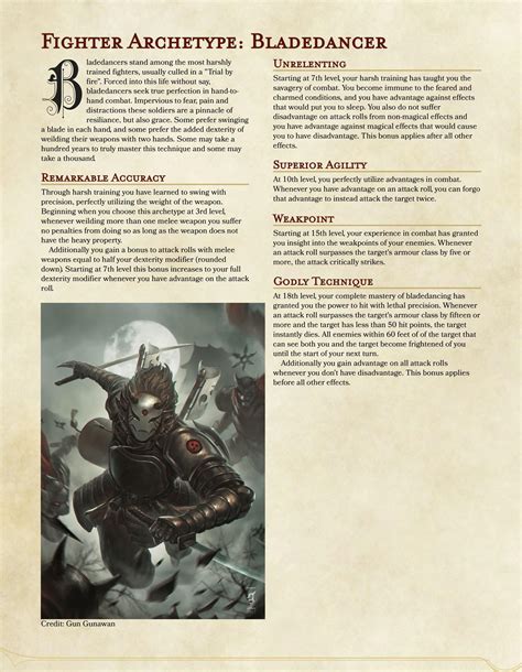 dnd homebrew fighter subclasses